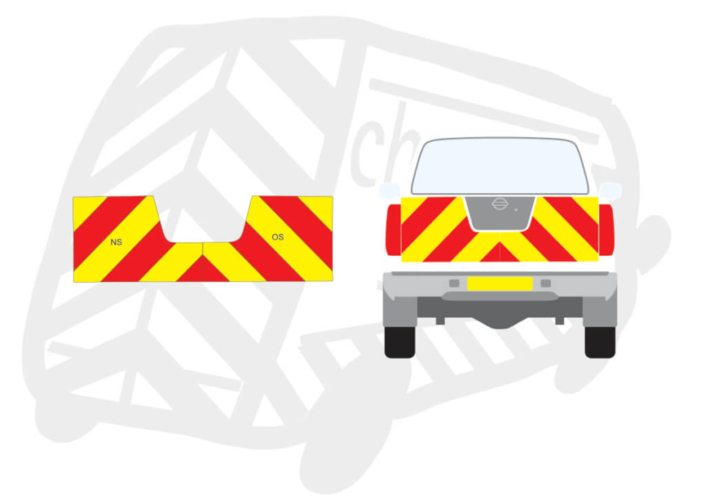 Nissan Navara 0515 Tailgate Chevron Kit