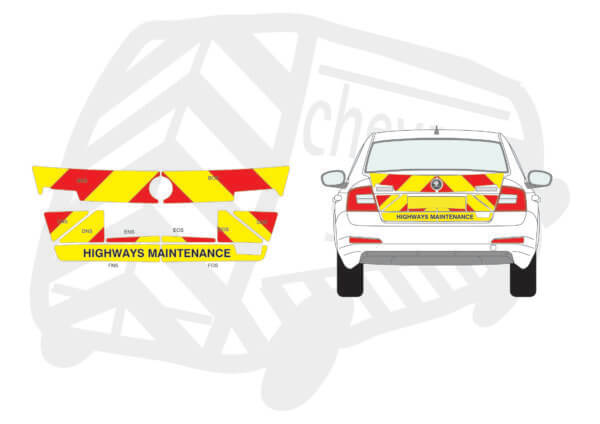 Skoda Octavia Hatchback 2015 HM Magnetic Chevron Kit Type A