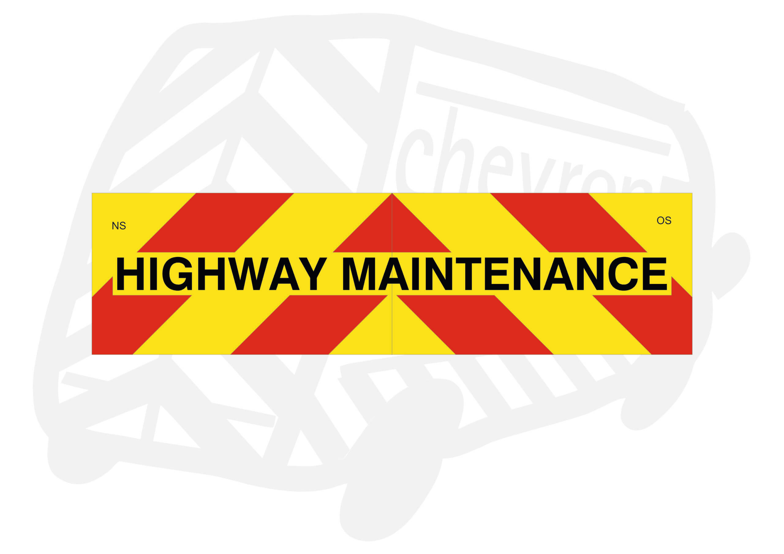thumbnail image 2 of Large Self-Adhesive Safety Chevrons - 2150x600mm - Chapter 8 Compliant + Free Maintenance Sticker 2 of 2