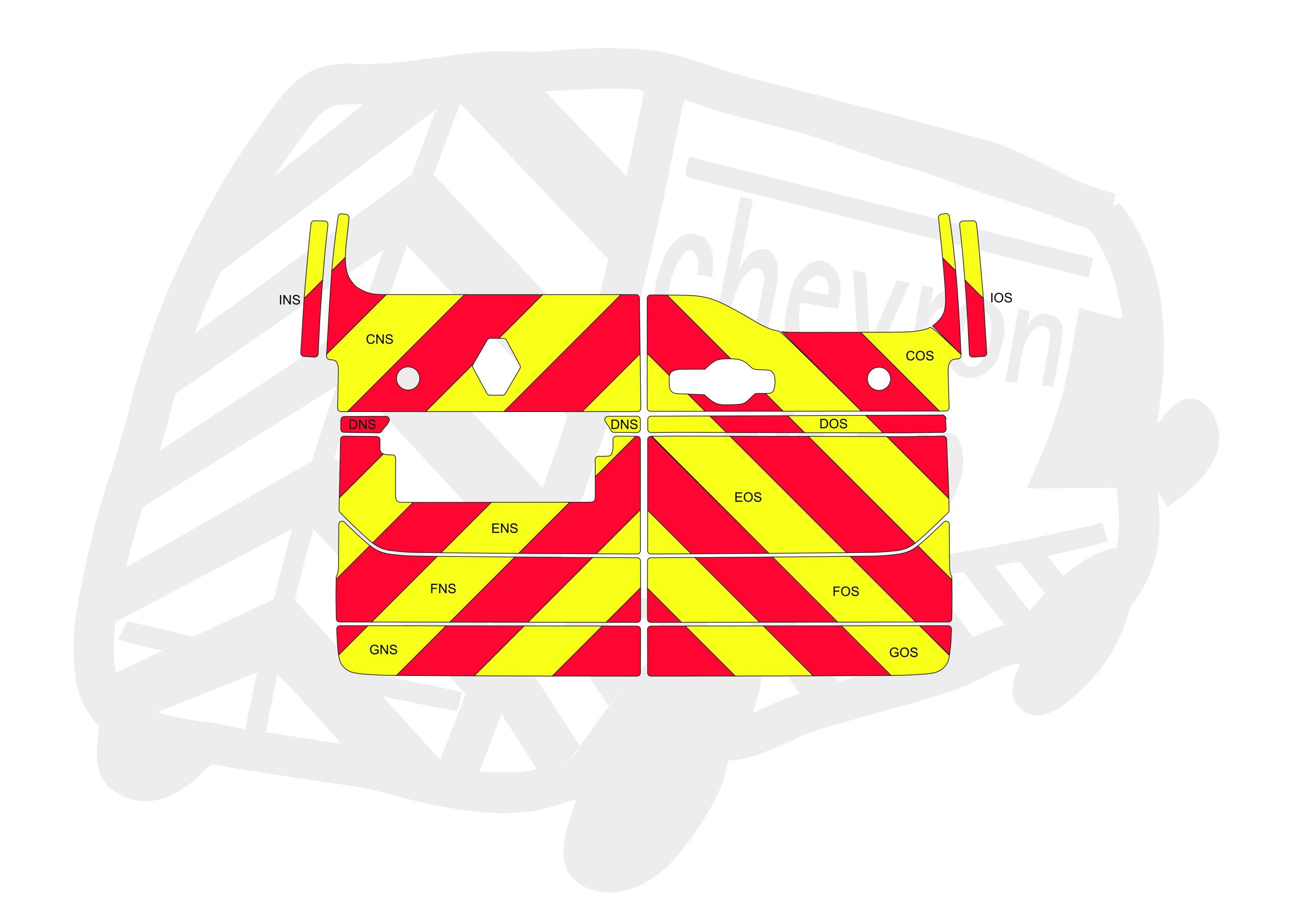 Renault Master 24-PR HR Type A Chevron Kit