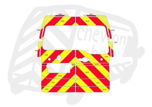Renault Master 24-PR HR Type B Chevron Kit