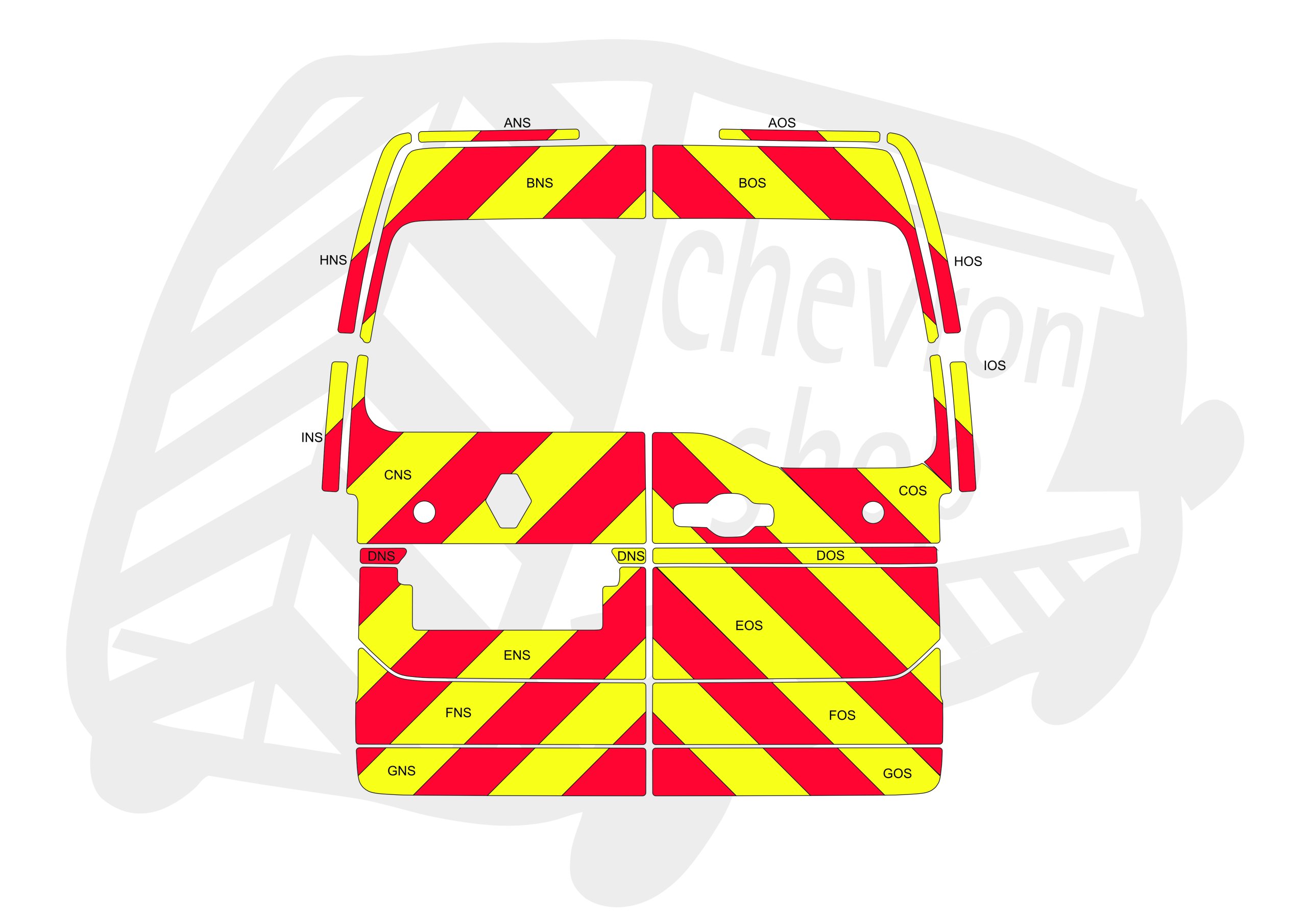 Renault Master 24-PR HR Type B Chevron Kit