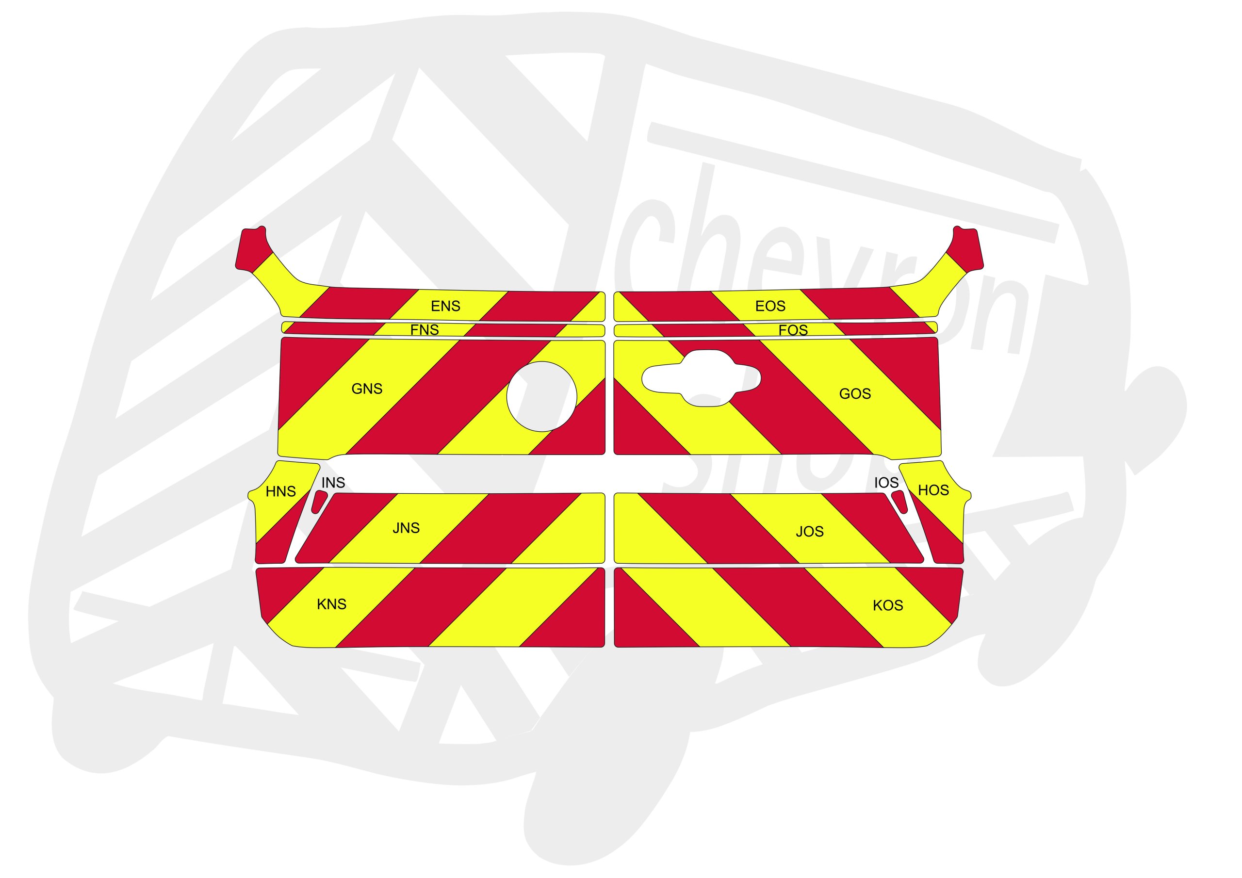 Volkswagen Transporter DD 25-PR Type A Chevron Kit