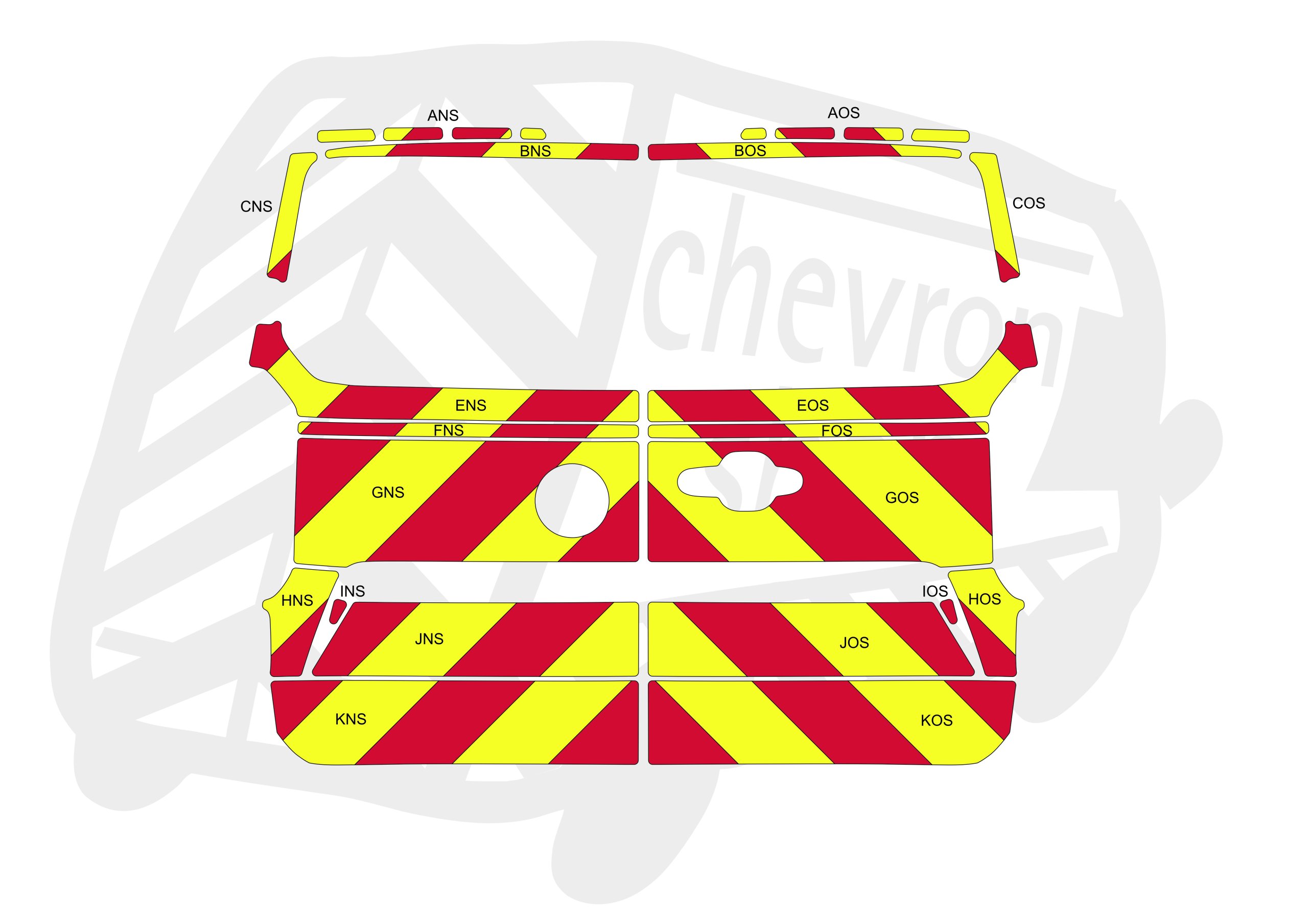 Volkswagen Transporter DD 25-PR Type B Chevron Kit