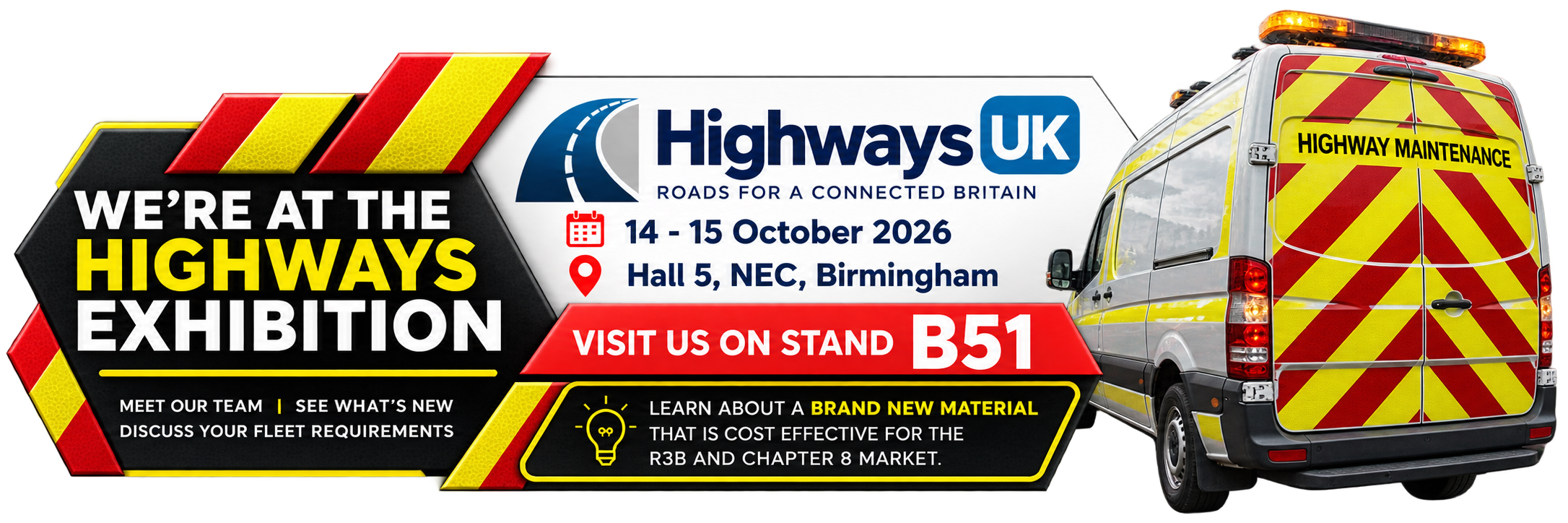 Visit Chevronshop at Stand B51 - Highways Exhibition 2026